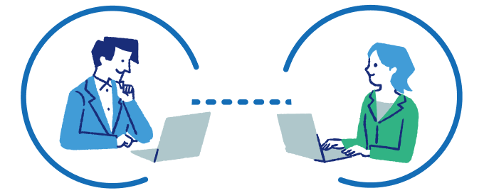 Web面談イラスト