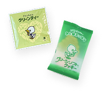 グリーンちゃんクッキーとグリーンティーのセット
